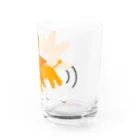 なぞなぞのたてがみ車輪ライオン Water Glass :right