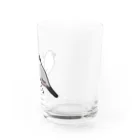 Oshiboriの白文鳥と桜文鳥 Water Glass :right