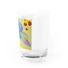 アート工房　甘月蝕(kanngesshoku)『TAaKA』のストアのMary's  tweets『ワーイ、海水浴って最高!!』 Water Glass :right