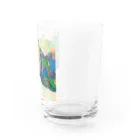 アート工房　甘月蝕(kanngesshoku)『TAaKA』のストアのMary's  tweets 『ママ、早く帰って来ないかな❗』 Water Glass :right
