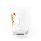 Lily bird（リリーバード）のどら焼きと文鳥ず Water Glass :right