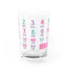 モントー夫人のお店のハングル数字 Water Glass :right