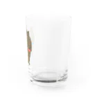 りのりのザウルスのイヌマッスル&ネコマッチョ(戦友) Water Glass :right