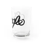 週刊少年ライジングサンズのシューグル(Shoogle)ロゴ 黒字 Water Glass :right