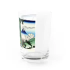 寿めでたや(ukiyoe)の葛飾北斎_冨嶽三十六景　甲州三嶌越 Water Glass :right