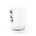 TシャツジャパンSUZURI店🇯🇵の¿Qué pasa,man?（ケパサメン）黒文字 Water Glass :right