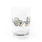 うめぼしととまととごはん。のあかさたなはまやらわ。 Water Glass :right