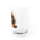 そのへんの黒猫ののんべぇ　むぎちゃ Water Glass :right