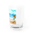 ねことねこのMarin & Hinata【筆記体ver】 Water Glass :right