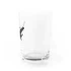 好きなもの工房のドットプテラノドン Water Glass :right