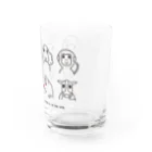 ariariartの動物大集合！（チャリティー） Water Glass :right