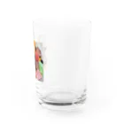 あゆのしおやきの白玉あんみつ Water Glass :right