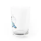 ittekiのくじらちゃん（カラー） Water Glass :right