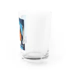 HARUNA AOKIのしゃぼんぼん・朝焼けのオレンジニット Water Glass :right