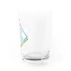 CHICHIZŌの狐の窓 (ライン：ピンク×水) Water Glass :right