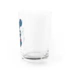 書道あーと　明笑akoの夢うさぎ Water Glass :right