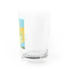 yoshi-gardenのアマガエルと金糸梅 Water Glass :right