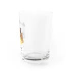 猫のイラスト屋さんのChahideyasuc　hareame Water Glass :right