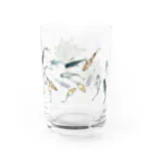 トラのメダカとウォーターダイヤのコップ(小) Water Glass :right