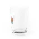 保護猫茶トラ兄弟LIFEのインコちゃん Water Glass :right