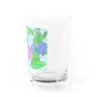 niwatsukinoの紫陽花（あじさい） グラス右面