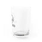 ペキニーズくらぶ（SUZURI支店）のペキニーズ・ホワイト（サマーカット）（顔だけ） Water Glass :right