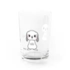 カトユリのちょいグレーうさぎ Water Glass :right