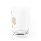 Rabbitflowerのマフィンとうさぎといちご（クローバー） Water Glass :right