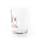 森図鑑の[森図鑑] 三羽文鳥 Water Glass :right