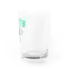 yukkuのKarate-man green Water Glass :right