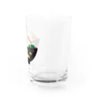 Kawaii-Japanのお雑煮の中のおにぎりさん Water Glass :right