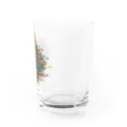 kimchinの重なり合った無数のカラフルでビビッドなリング Water Glass :right