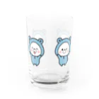 くまぽこSUZURI店のくまぽこ４ポーズ Water Glass :right