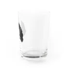 みんとちゃんと私の白黒キャバリア Water Glass :right