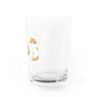 お髭ちゃんのおみせ。のふわふわ３にゃんず Water Glass :right