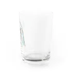 greetenの馬　カラフルラインアート　 Water Glass :right