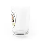 funny-boneの［白］だるま 目標達成 達磨 Water Glass :right