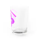 『NG （Niche・Gate）』ニッチゲート-- IN SUZURIの 吾唯足りるを知るh.t.大アーチ・英文字・紫 Water Glass :right