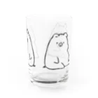 前髪ぱっつん◆SUZURI店の3匹の豚 Water Glass :right