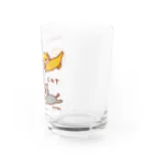 ネコのうーたんになりたいくちばしショップのかわうそキャットグラスかわいい Water Glass :right