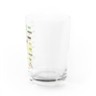 さちこの生物雑貨のイモムシ・けむし図鑑(文字緑) Water Glass :right