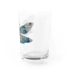 アクリルガッシュの奴隷のチョウトンボ Water Glass :right