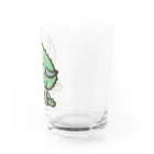 segasworksのトリケラちゃん（お座り）首傾げ Water Glass :right