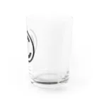 クリーンパンサーのグッズショップのクリーンパンサー｜ロゴ(黒) Water Glass :right