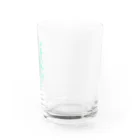 ハピハピたぬきのごはーんちびかず(グリーン) Water Glass :right