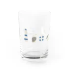 kiki25のカモメたちとマリンライフ Water Glass :right