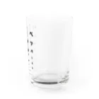 オノマトピアのペッパーミル視力検査表（文字黒） Water Glass :right