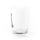 kukuri1957のお店の草子さん・黒地に鶴 Water Glass :right