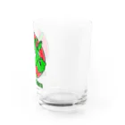 アインシュタインキャットのグリーンゼブラ Water Glass :right