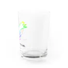 sabinukiosushiの単独で大気圏突入するメンダコ （文字入り） Water Glass :right